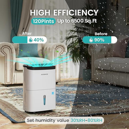 Kesnos 120 Pints 2025 Energy Star Dehumidifier - Image 4
