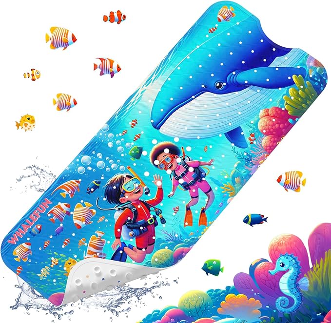 XIYUNTE Baby Bath Mat for Tub Non Slip Kids Bath Mat by XIYUNTE