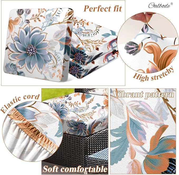 12Pcs High Elastic Digitally Printed Sofa Seat Cushion Cover - Image 4