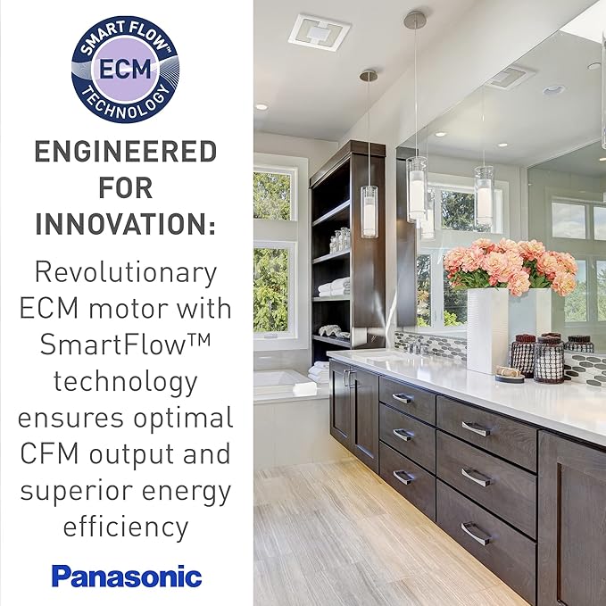 Panasonic WhisperSense Ceiling Mount Bathroom Exhaust Fan - Image 6