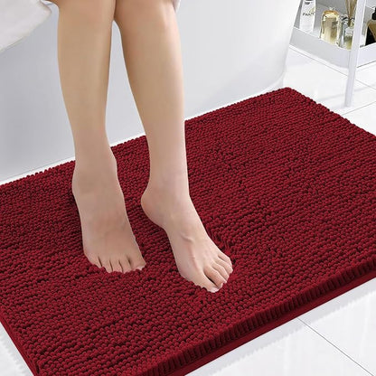 Smiry Luxury Chenille Bathroom Rugs 36x24, Extra Soft and Absorbent Shaggy Bath by Smiry
