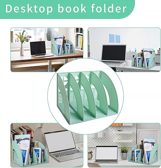 Marte Vanci Magazine File Holder Vertical PP Folder Book Desktop Organizer - Image 6