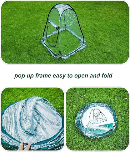 Porayhut Pop Up Greenhouse Cover, Flower House Mini Gardening Plant Flower - Image 7
