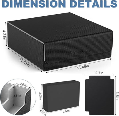 Mlikero Card Deck Case, 2400+ Trading Card Storage Box - Image 5