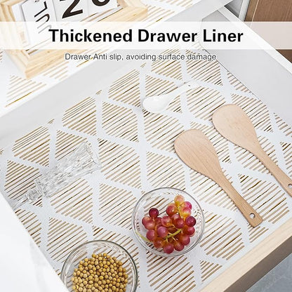 Drawer and Shelf Liner for Kitchen Cabinet, Non-Adhesive Cabinet Liner 12in x - Image 3