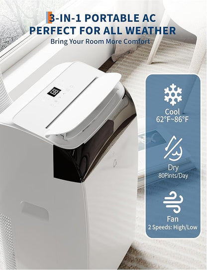 GarveeLife 12000 BTU Portable Air Conditioner 3-In-1 - Image 5