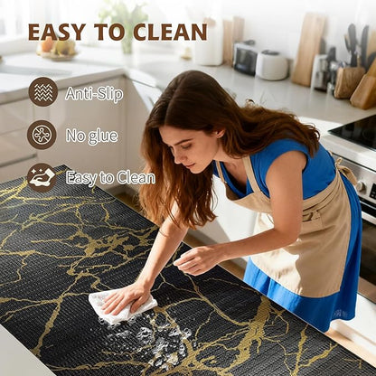2-Layer Drawer and Shelf Liner for Kitchen Cabinet: 12in X 20Ft Non Slip - Image 4