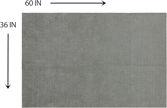 Mohawk Home Oil Spill Moisture Barrier Mat Utility Solid Gray 3' X 5' Other - Image 2