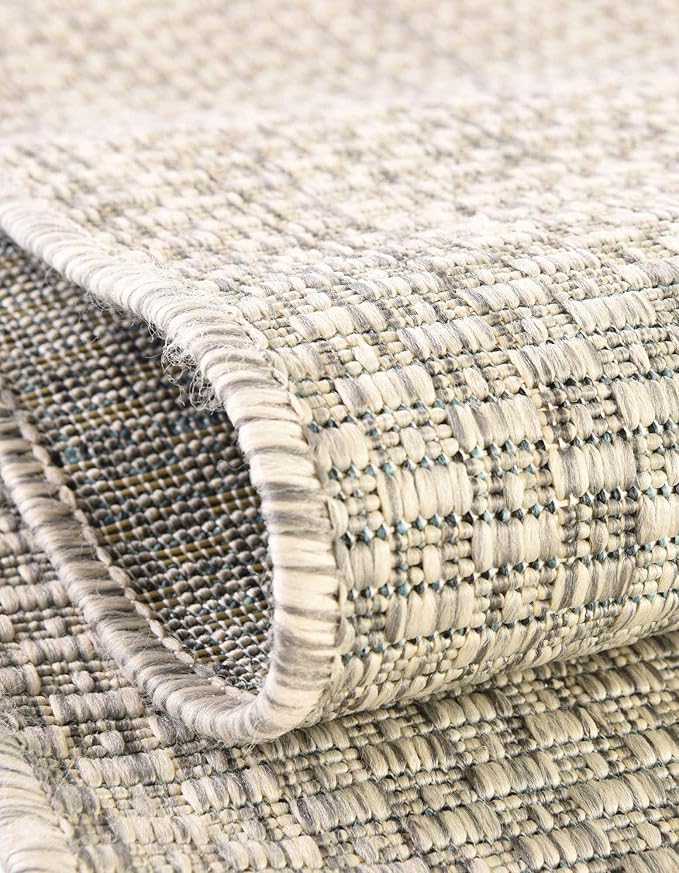 Unique Loom Outdoor Solid Collection Area Rug - Image 6