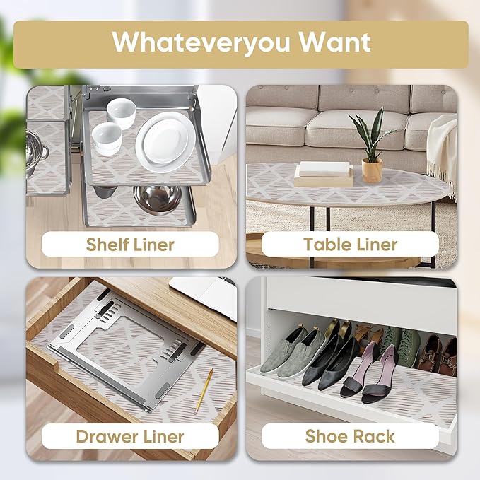 Drawer and Shelf Liner for Kitchen Cabinet, Tool Box Waterproof Non Adhesive - Image 4