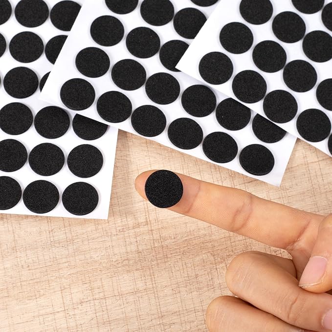 735 Pcs Small Felt Furniture Pads, Self-Adhesive EVA Foam Dot Circles, Round - Image 3