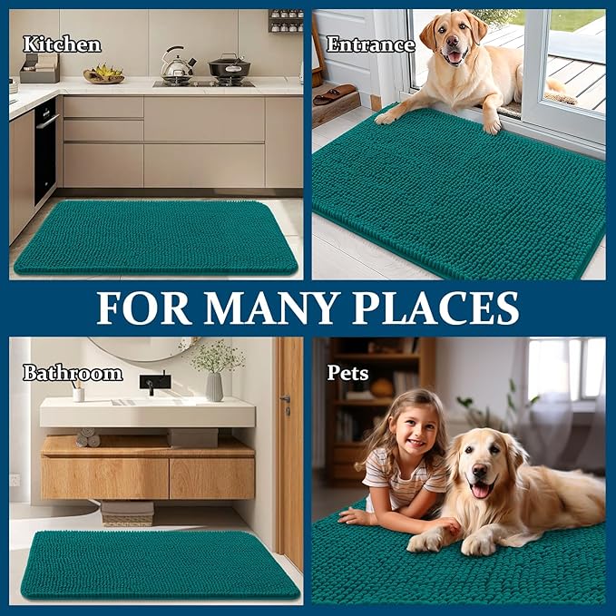 OLANLY Dog Door Mat for Muddy Paws 70x24, Absorbs Moisture and Dirt, Absorbent - Image 8