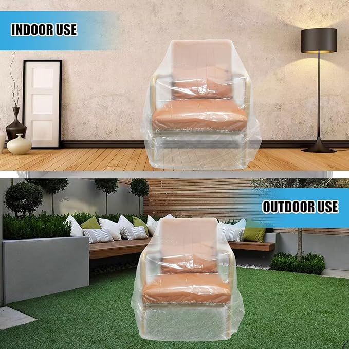 Plastic Couch Cover, Waterproof Furniture Covers - Image 4