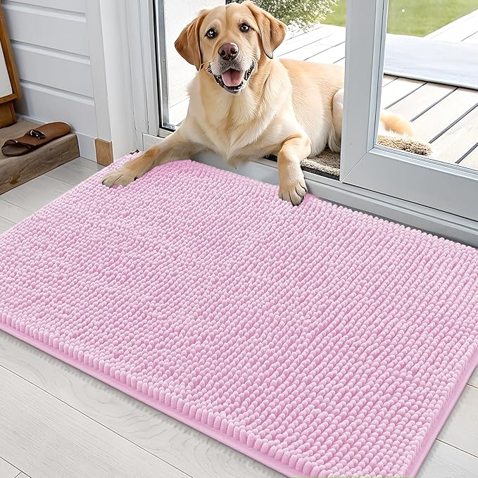 OLANLY Dog Door Mat for Muddy Paws 36x24, Absorbs Moisture and Dirt, Absorbent by OLANLY