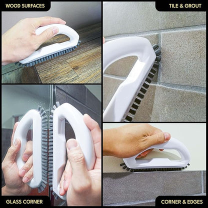 Grout Cleaning Brush Set Heavy Duty Hand Grout Scrub Brush & Detail Cleaning - Image 8