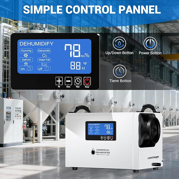 LDHTHOPI 145 Pint Commercial Dehumidifier - Image 5