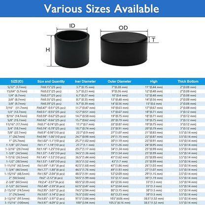 25 Pcs 5/32" Round Chair Leg Tips Caps, Silicone Rubber Furniture Leg Floor - Image 8