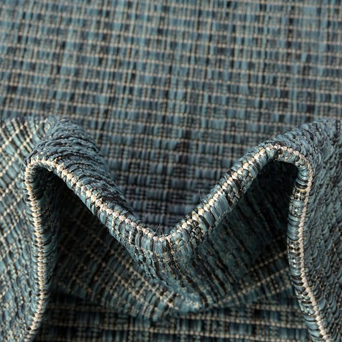 Unique Loom Collection Casual Transitional Solid Heathered Indoor/Outdoor - Image 6