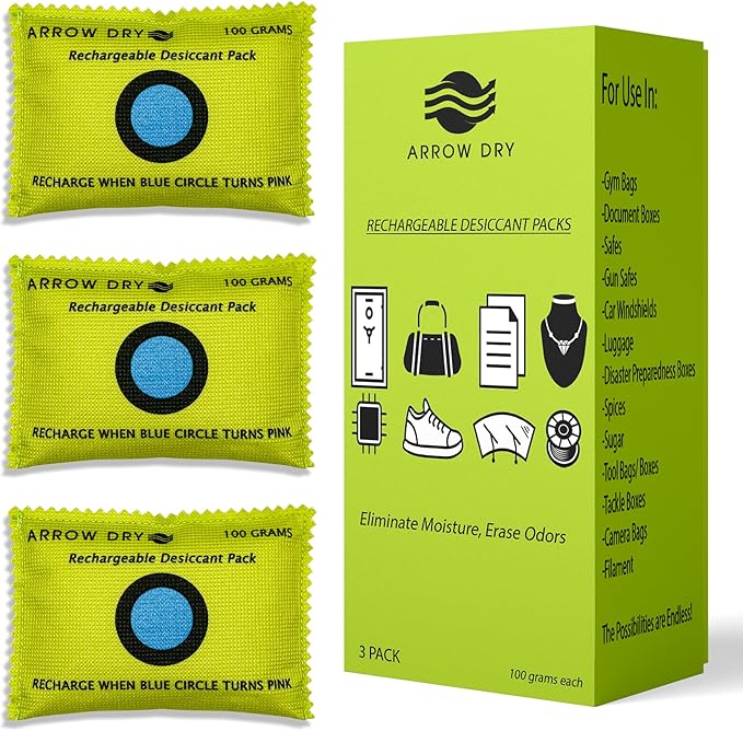 Reusable Moisture Absorbers – Desiccant Packs by Unknown