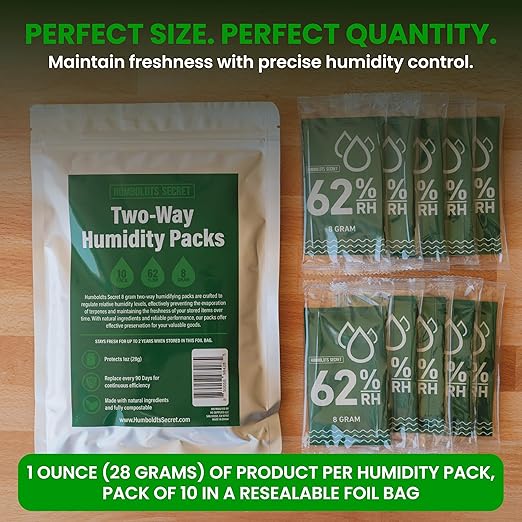 Humboldts Secret 62% Humidity Packs RH 2-Way | Moisture Control Packets - Image 4