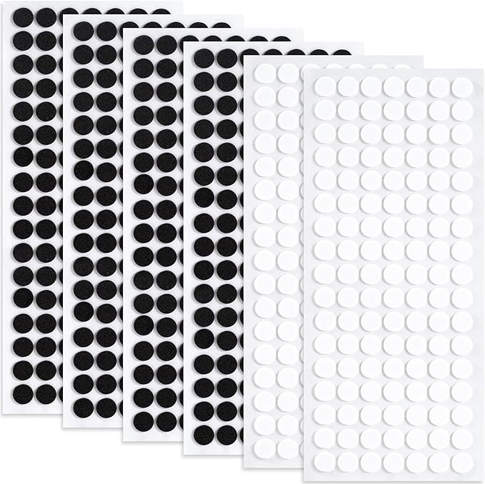 735 Pcs Small Felt Furniture Pads, Self-Adhesive EVA Foam Dot Circles, Round by Unknown