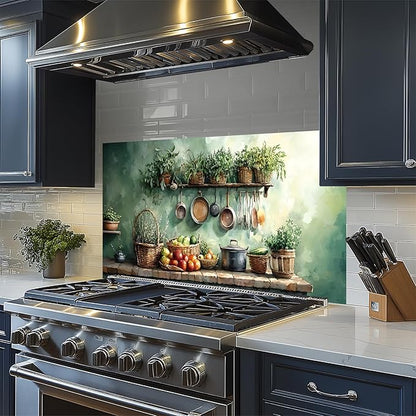 NYZE Kitchen Backsplash Stickers Waterproof Stove Backsplash Protector - Image 5