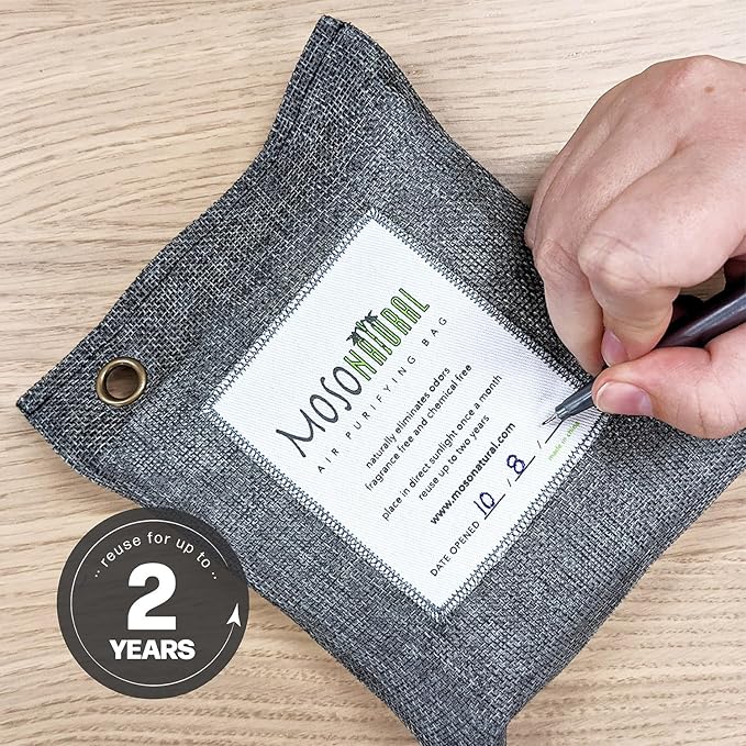 Moso Natural Air Purifying Bag 500g Premium Bamboo Charcoal Odor Absorber - Image 8