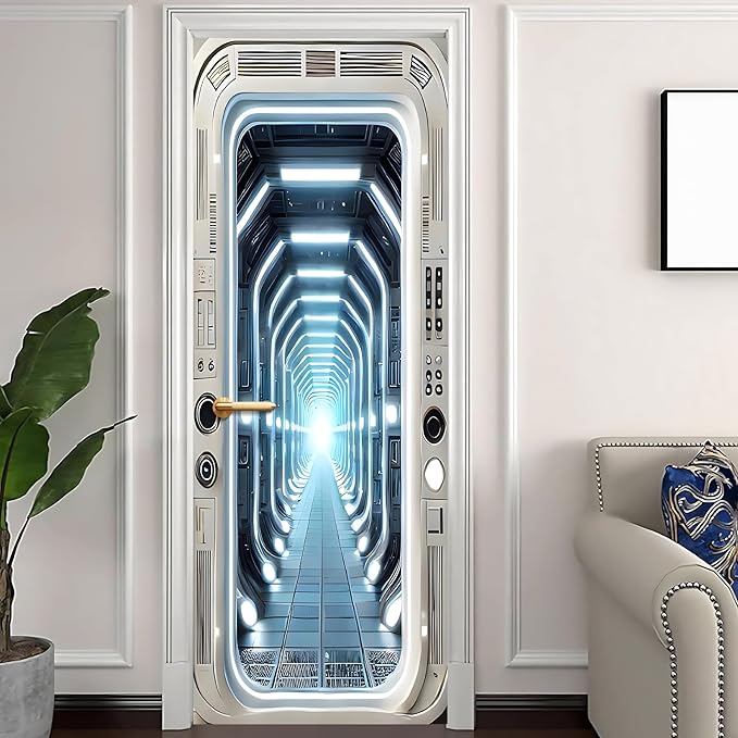 3D Door Stickers, Peel and Stick Vinyl Wallpaper, Self-Adhesive Mural - Image 2