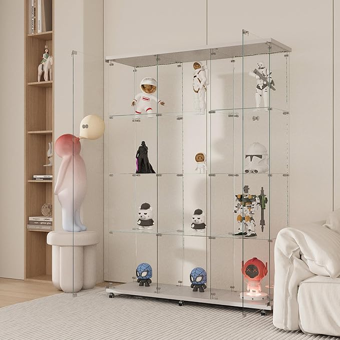 Yoluckea 4 Tiers Glass Display Cabinet Extra Large - Image 7
