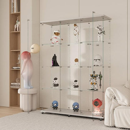 Yoluckea 4 Tiers Glass Display Cabinet Extra Large - Image 7