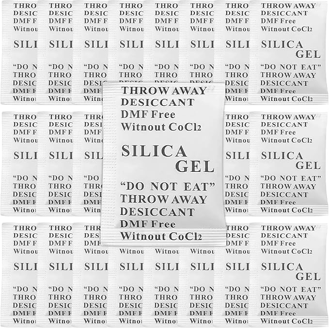25 Pack 5g Silica Gel Desiccant Bags by Unknown
