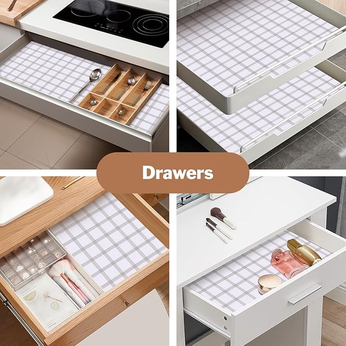 Drawer and Shelf Liner for Kitchen Cabinet: 23.6 in X 30 Ft Non Slip Waterproof - Image 5