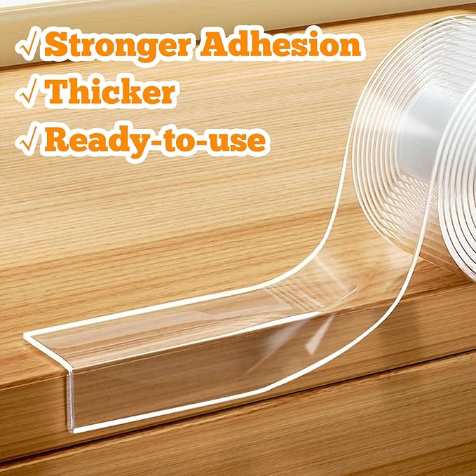 0.8 in x 9.84 FT, 3 Pack Clear Soft Corner Protectors - Image 7