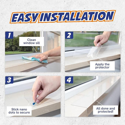Panther Armor Window Sill Protector 2 Pack, Window Sill Cover and Windowsill - Image 6