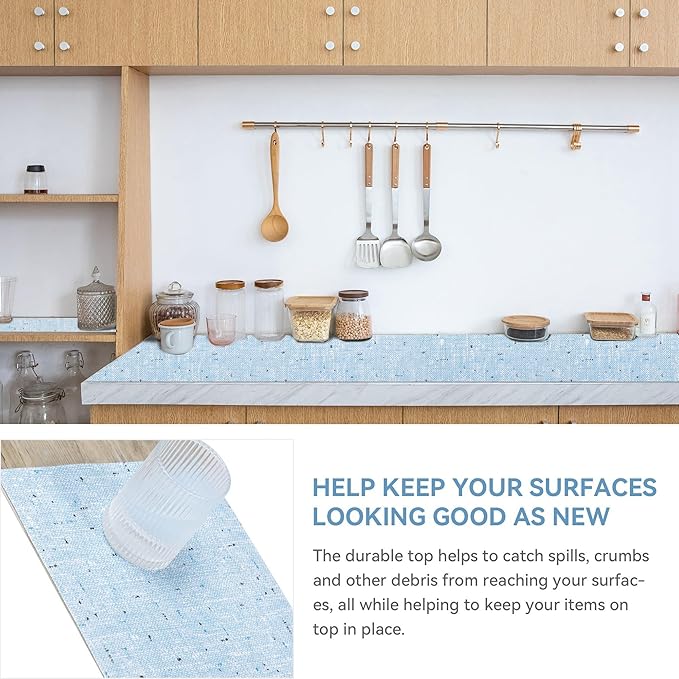 12inx60in Shelf Liner for Kitchen Cabinets Non Adhesive Kitchen Drawer Liner - Image 3