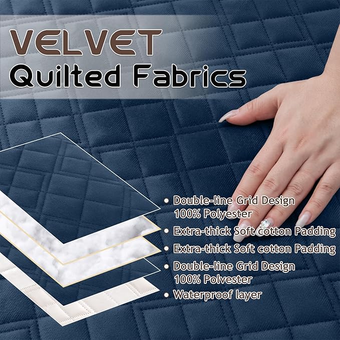 Arfntevss Waterproof Recliner Sectional Couch Covers - Image 3