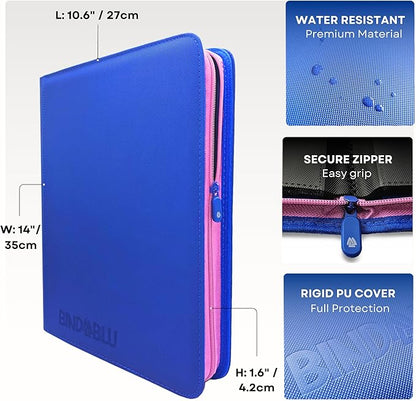 9 Pocket Trading Card Zip Binder - Image 4