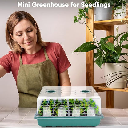 192 Cells Seed Starter Tray, Seed Starter Kit - Image 2
