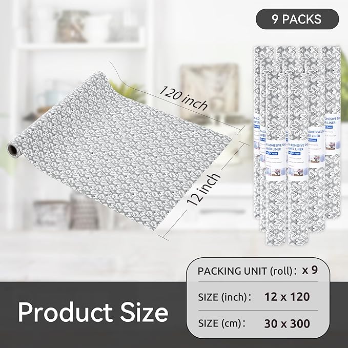 FIFTY FEET 12"x120" Non-Adhesive Shelf Liner - Image 5