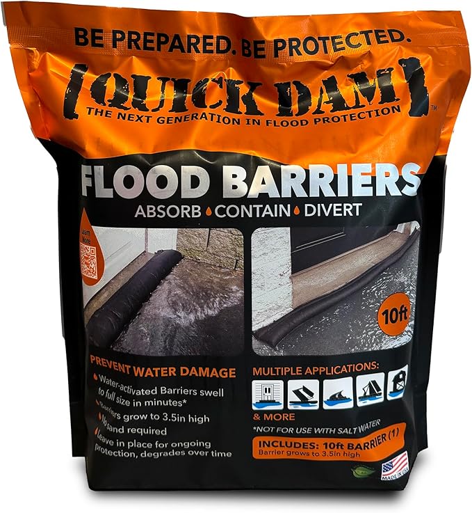 Quick Dam QD610-1 Water Activated Flood Barrier 10 feet - Image 2