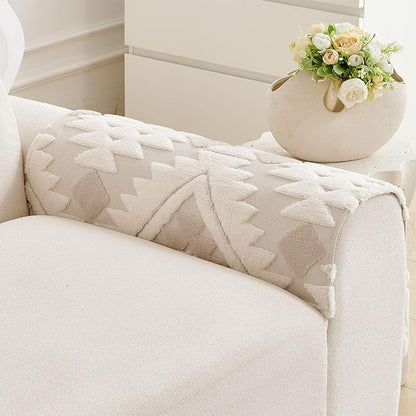 Boho Plush Couch Covers for Sofa Washable, Fuzzy Soft Couch Cover for Sectional - Image 3