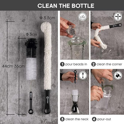 Yimi Hookah® Cleaning Kit | Flexible Drain Brush | V Shape Angled Brush | Test - Image 6