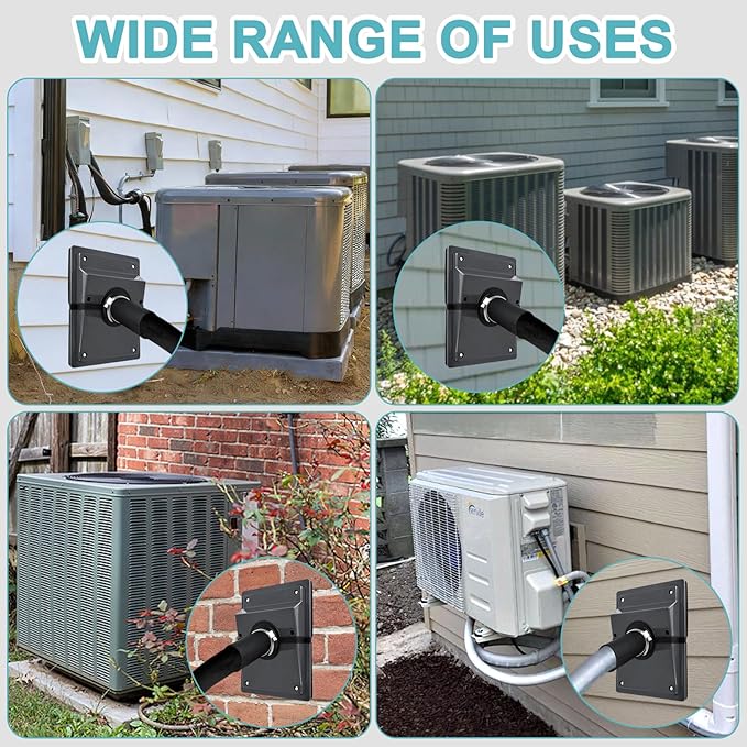 HVAC Wall Penetration and Duct Kit Cover, Split Air Conditioning Duct Kit Wall - Image 7