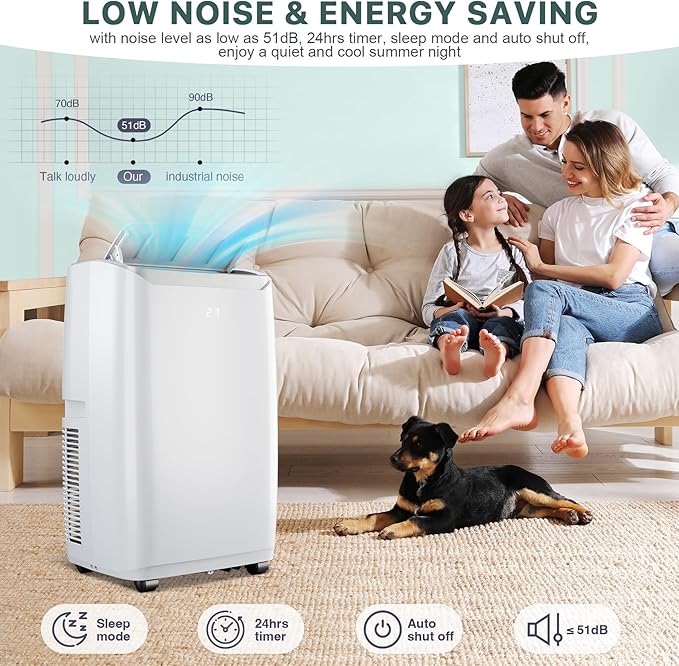 14, 000 BTU Portable AC Unit– 4-in-1 Portable Air Conditioner - Image 7
