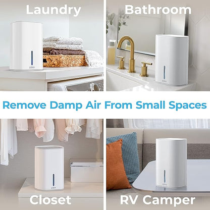 Pure Enrichment PureDry Mini Dehumidifier - 27oz Compact Water Tank Eliminates - Image 4