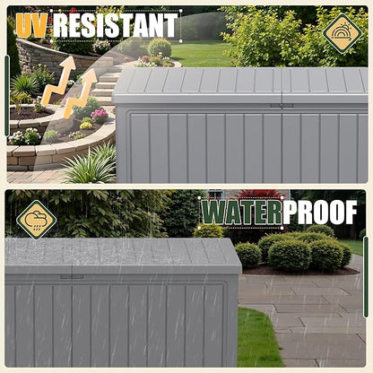 JUMMICO 270 Gallon Outdoor Storage Deck Box - Image 4