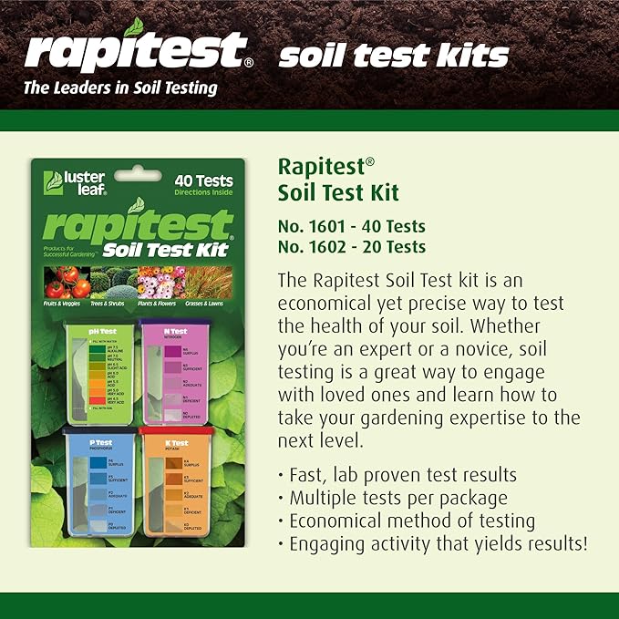 Rapitest Soil Test Kit for Gardens, Vegetables, Flowers and Lawns. USA designed - Image 9