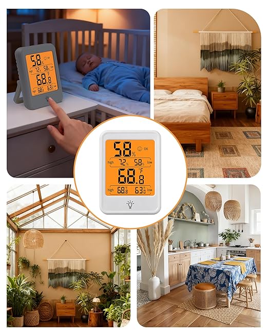 Digital Indoor Hygrometer Thermometer, 2.68-Inch Temperature/Humidity Monitor - Image 7