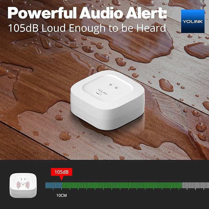 Water Leak Sensor 4 with 105dB Audio Alarm 3-Pack, Email & Push Notifications - Image 6