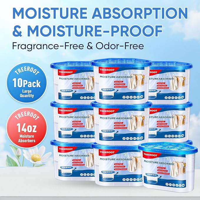 10 Pack Moisture Absorbers, 14 OZ Humidity Absorber Bucket, Moisture Absorbers - Image 2